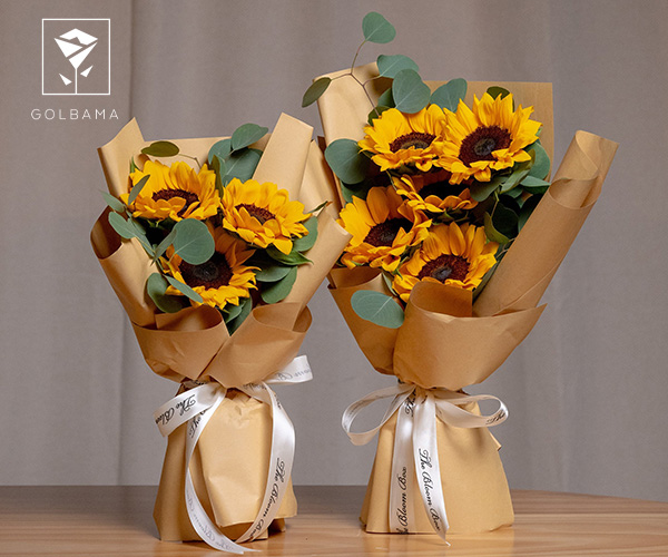 دسته گل آفتابگردان برای قرار اول