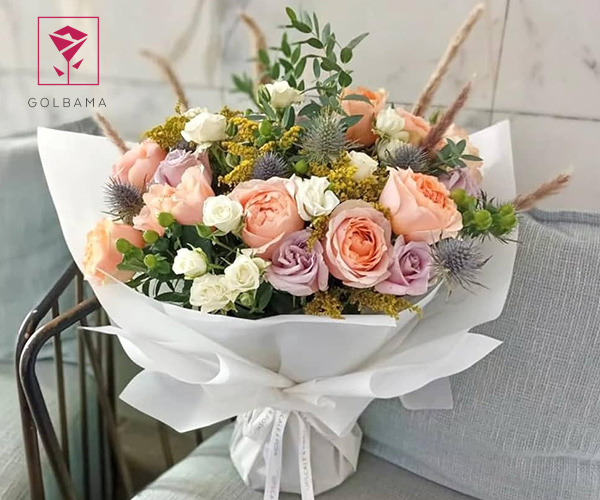 تهیه دسته گل ارزان از گل باما