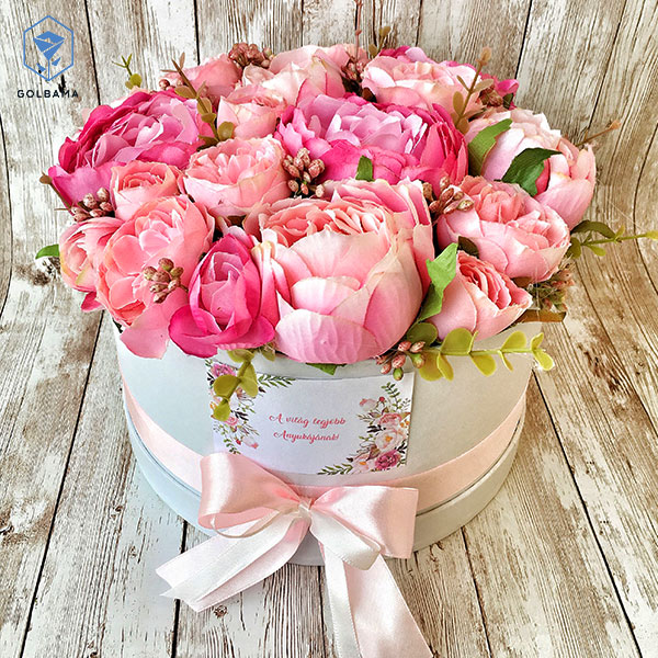 باکس گل و پول کوچک با گل 100 تومانی