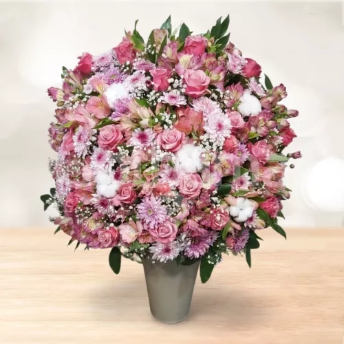 باکس گل بزرگ رز آلستر صورتی