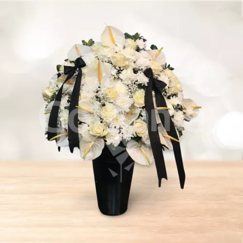 باکس گل تسلیت استوانه ای