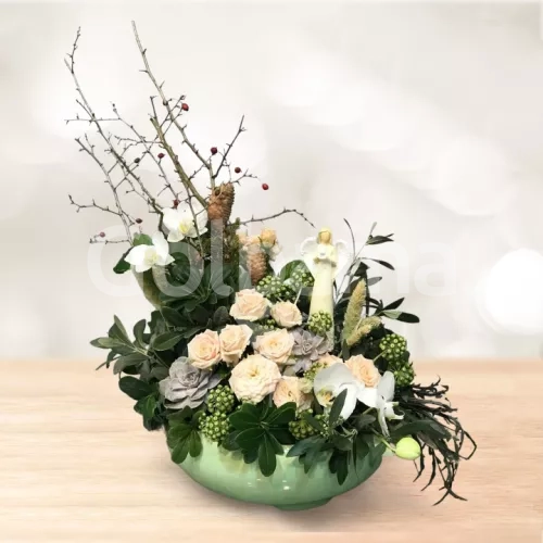 باکس گل سرامیکی رز