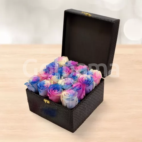 باکس گل هفت رنگ متوسط