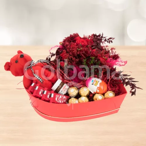 باکس گل ولنتاین طرح 25