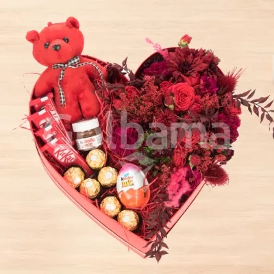 باکس گل ولنتاین طرح 25