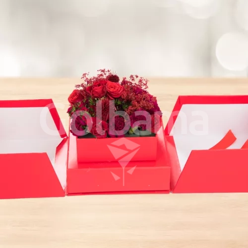 باکس گل ولنتاین طرح 26