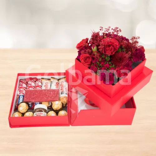 باکس گل ولنتاین طرح 26