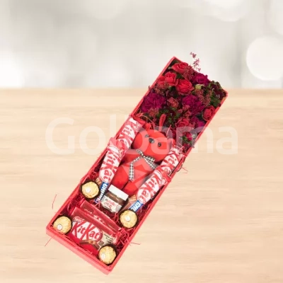 باکس گل ولنتاین طرح 27