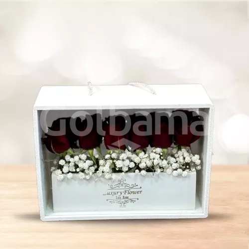 باکس گل چوبی 12 شاخه