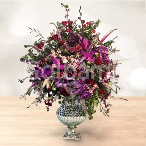 جام گل متوسط رز ارکیده بنفش