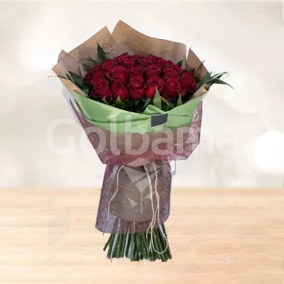 دسته گل 25 تایی رز هلندی