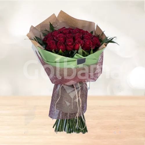 دسته گل 25 تایی رز هلندی