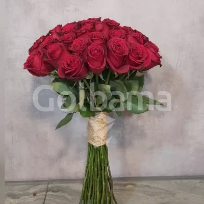 دسته گل رز  قرمز ۴۰ تایی
