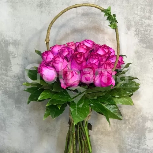 دسته گل رز صورتی ۲۰ تایی طرح سوفیا