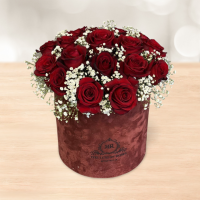 باکس گل چوبی شیشه ای رز