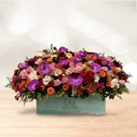 باکس گل چوبی شیشه ای رز