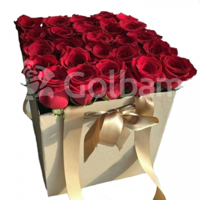 باکس گل رز قرمز