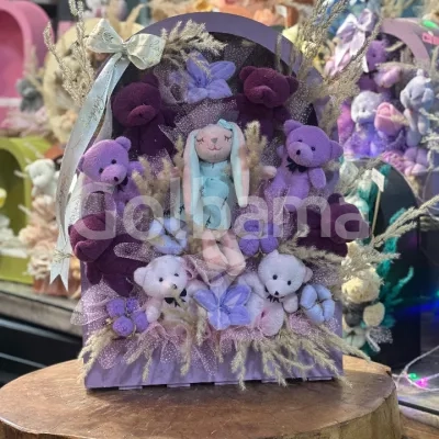 باکس عروسکی خرسی متوسط