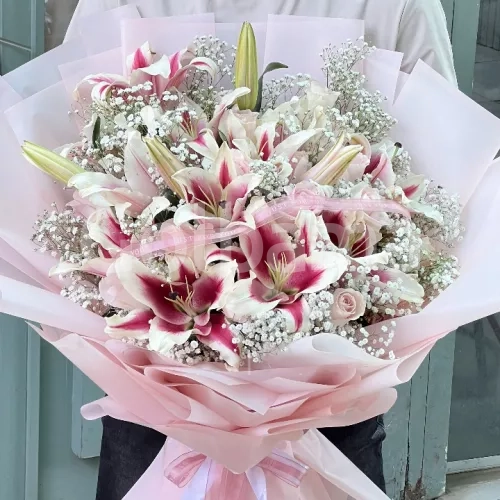 دسته گل بزرگ اوریانتال عروس
